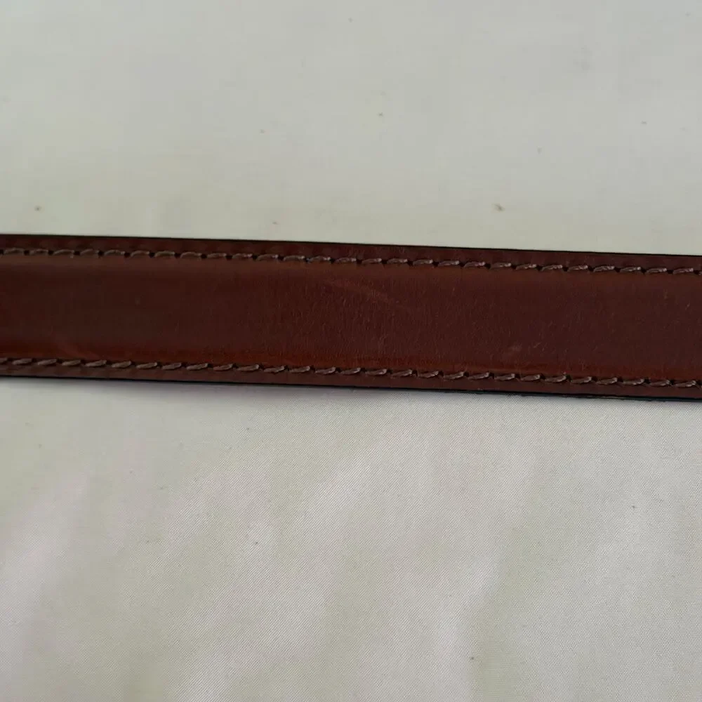 Paul Lawrence Brown Genuine Italian Leather Belt Men's 35